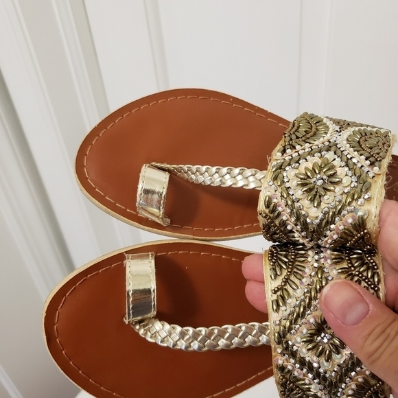 Coconuts By Matisse Beaded Sandals Size 6M - Picture 9 of 10
